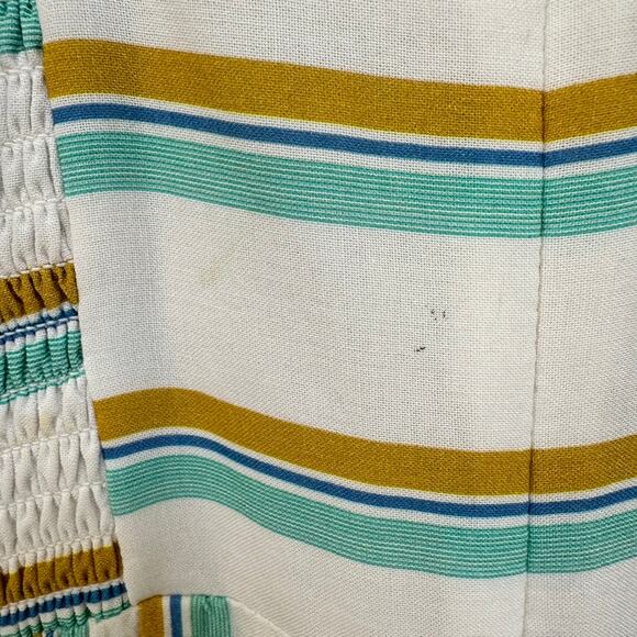 Amanda Uprichard Striped Bow-Front Strapless Crop Wide-Leg Lincoln Jumpsuit S - Picture 11 of 16